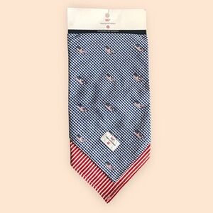 Vineyard Vines x Target NWT Reversible Pet Bandana America USA Whale Logo Dogs